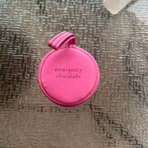 Pink emergency chocolate holder
